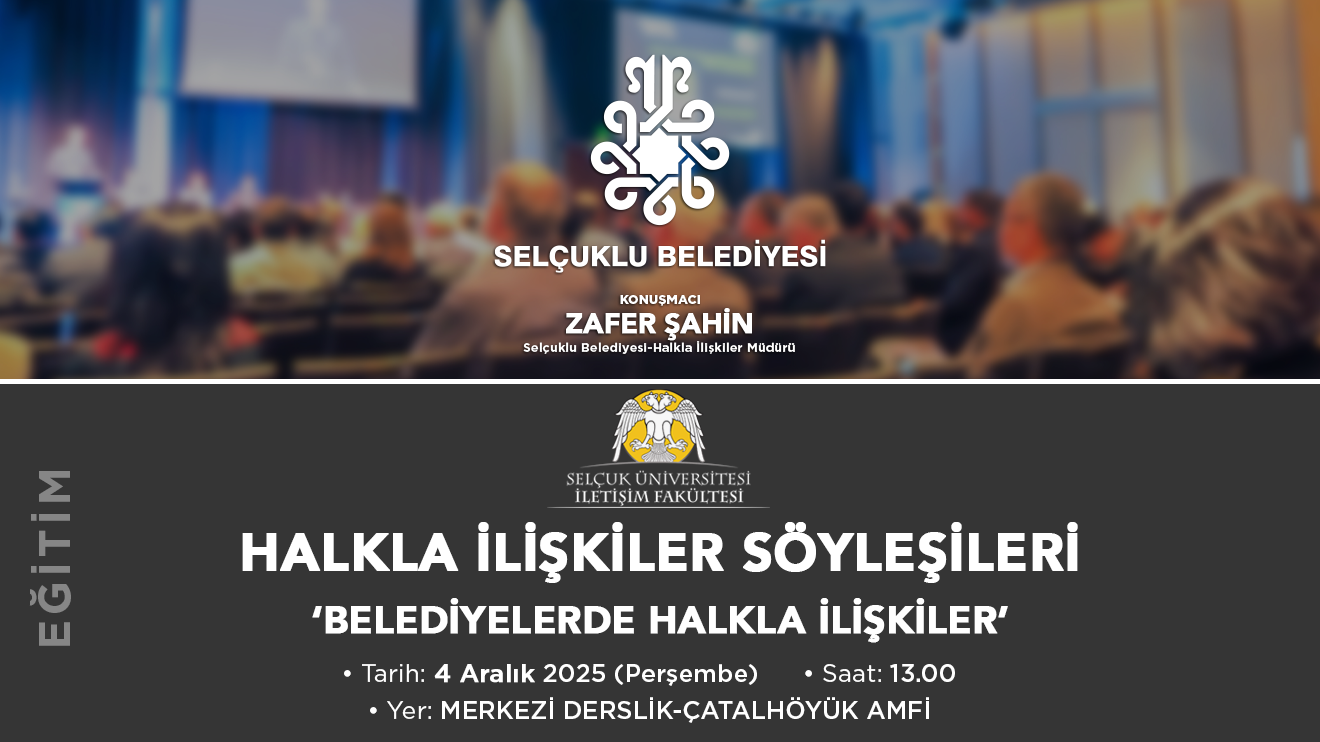 Halkla İlişkiler Söyleşileri ‘Belediyelerde Halkla İlişkiler’
